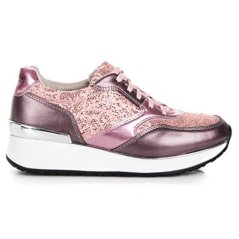 Kylie Sportskor med glitter rosa