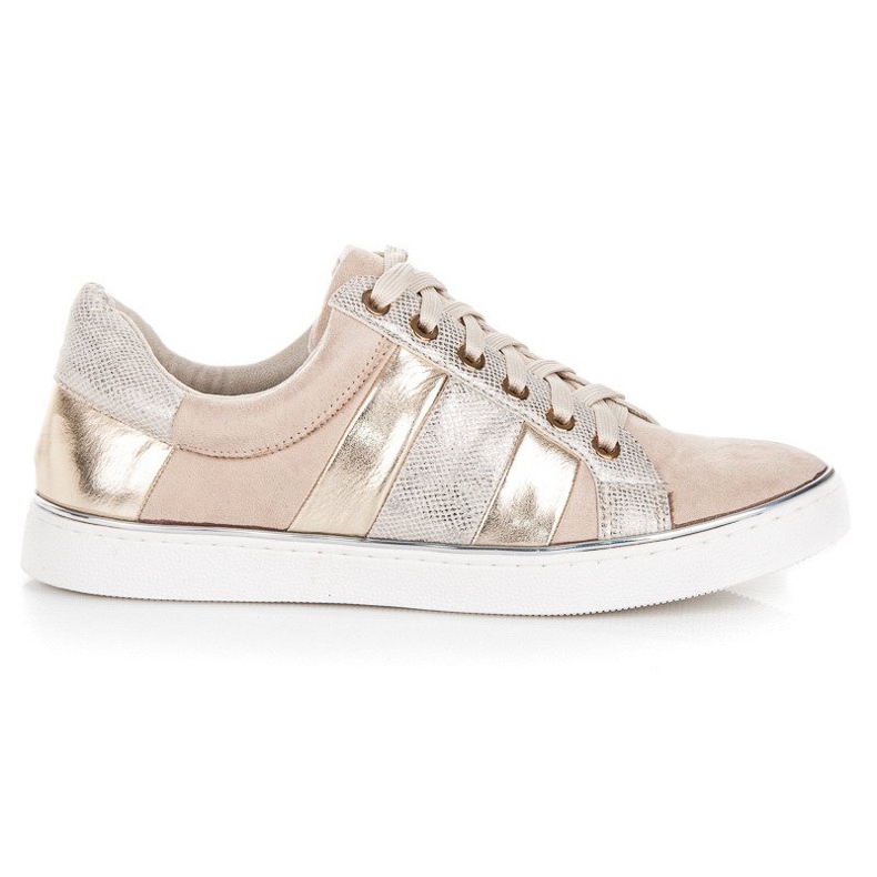 Kylie Knytna modesneakers brun