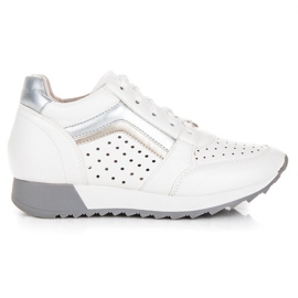 Kylie Trendiga sneakers på plattformen vit