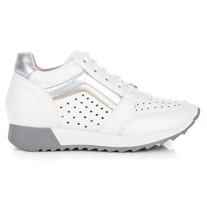 Kylie Trendiga sneakers på plattformen vit