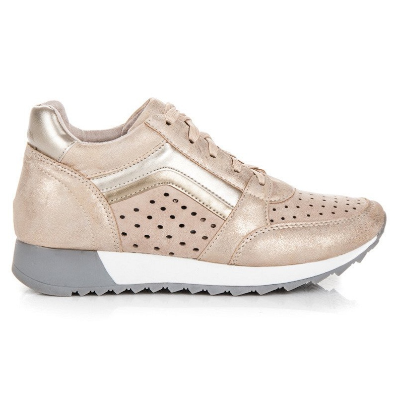 Kylie Trendiga sneakers på plattformen gul