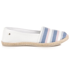 Slip on vices espadrillor vit