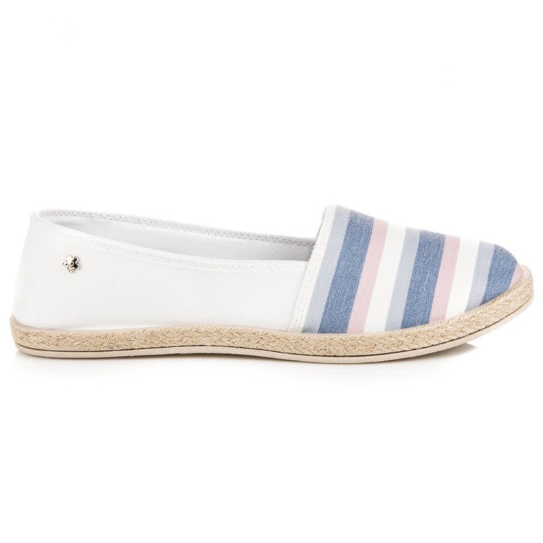 Slip on vices espadrillor vit