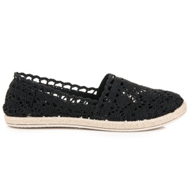 Seastar Svart spets Espadrilles