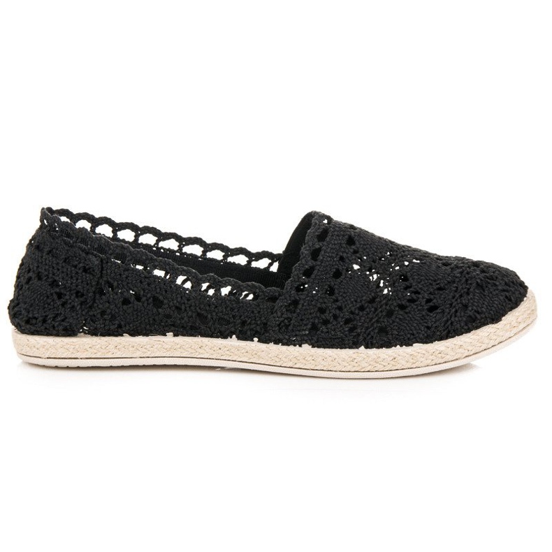 Seastar Svart spets Espadrilles