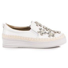 Vices Espadriller på lastplattformen vit