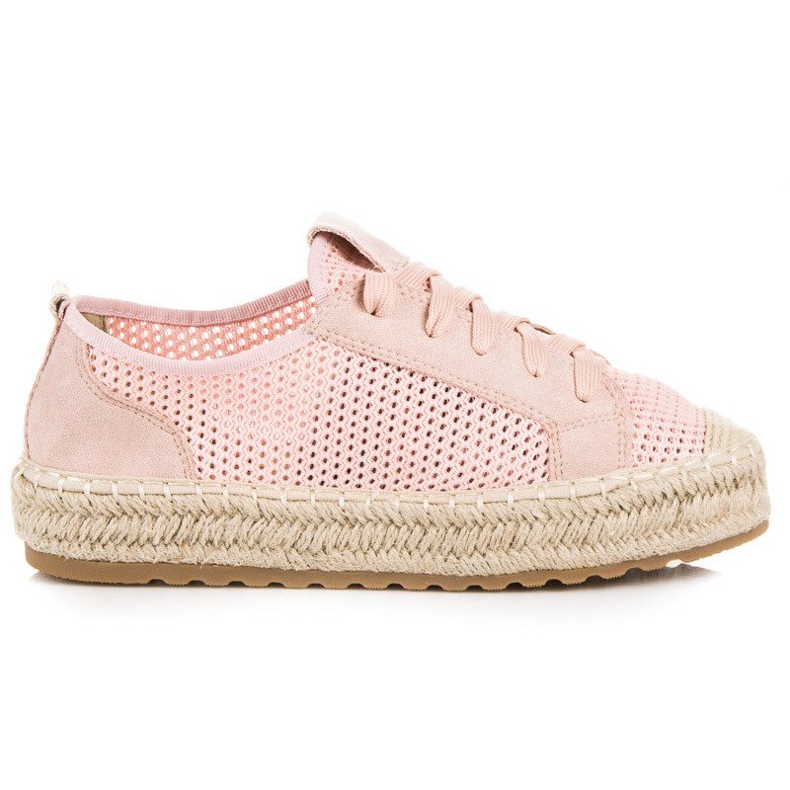 Seastar Genombrutna Espadriller På Bindningen rosa
