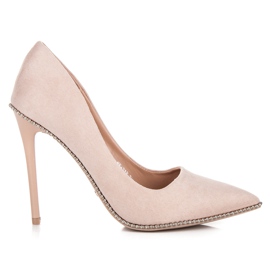 Seastar Fashionabla beige höga klackar