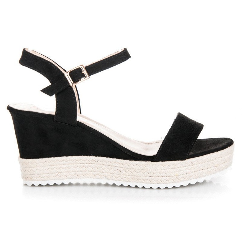 Seastar Wedge espadrillesandaler svart