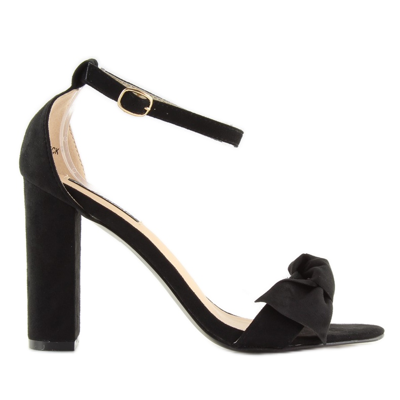 Svarta högklackade sandaler 118-11 svarta