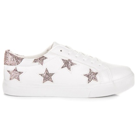 Snygga vita sneakers