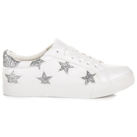 Snygga vita sneakers