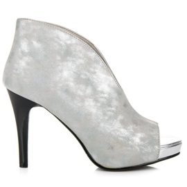 Vinceza Stövlar med öppen tå grå