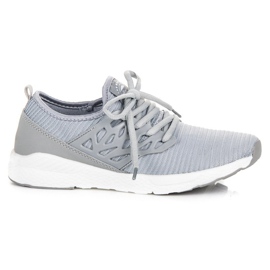 Ax Boxing Skor i slip-on material grå