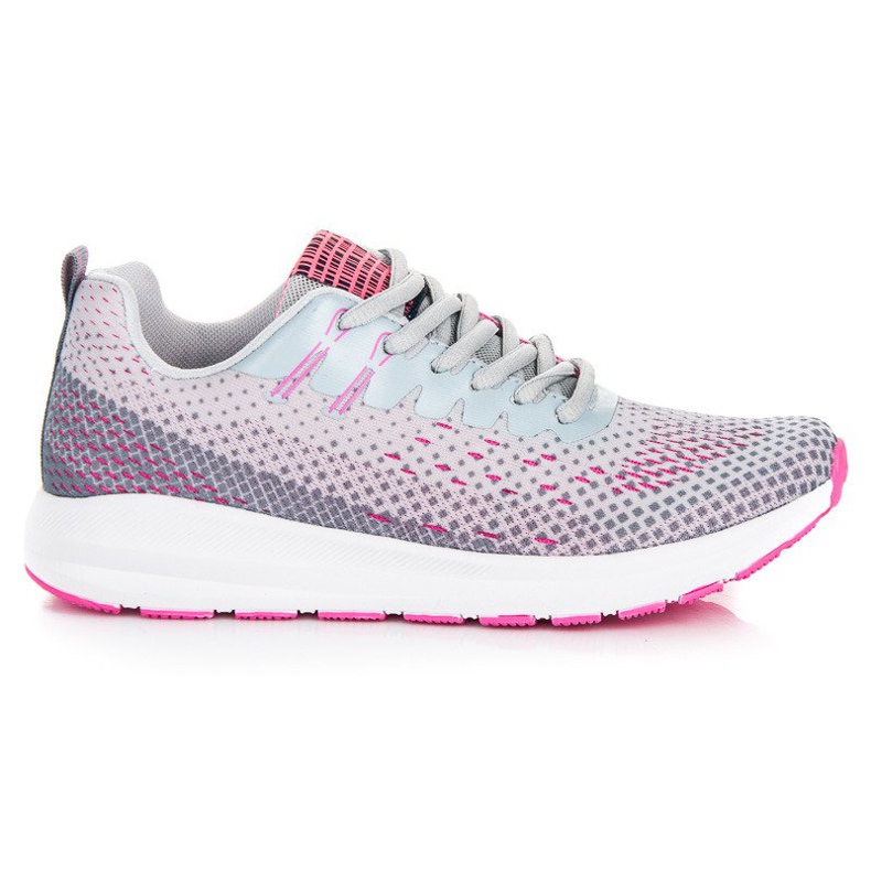 Ax Boxing Bekväma sportskor grå rosa