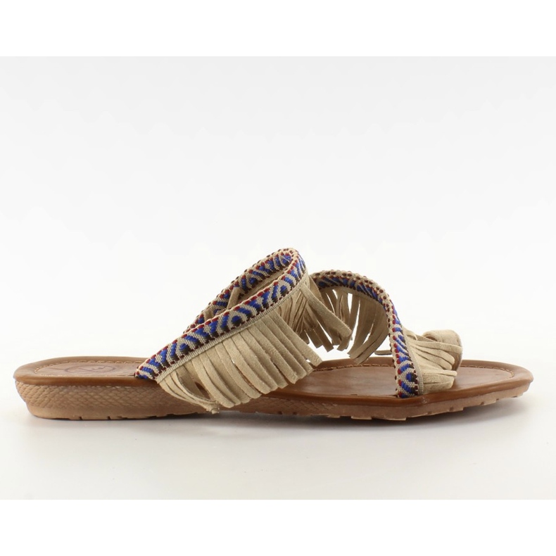 Indisk flip-flops i taupe stil brun