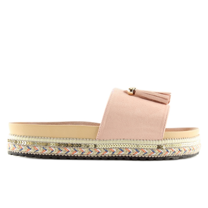 Rosa tofflor för kvinnor LS-93 rosa