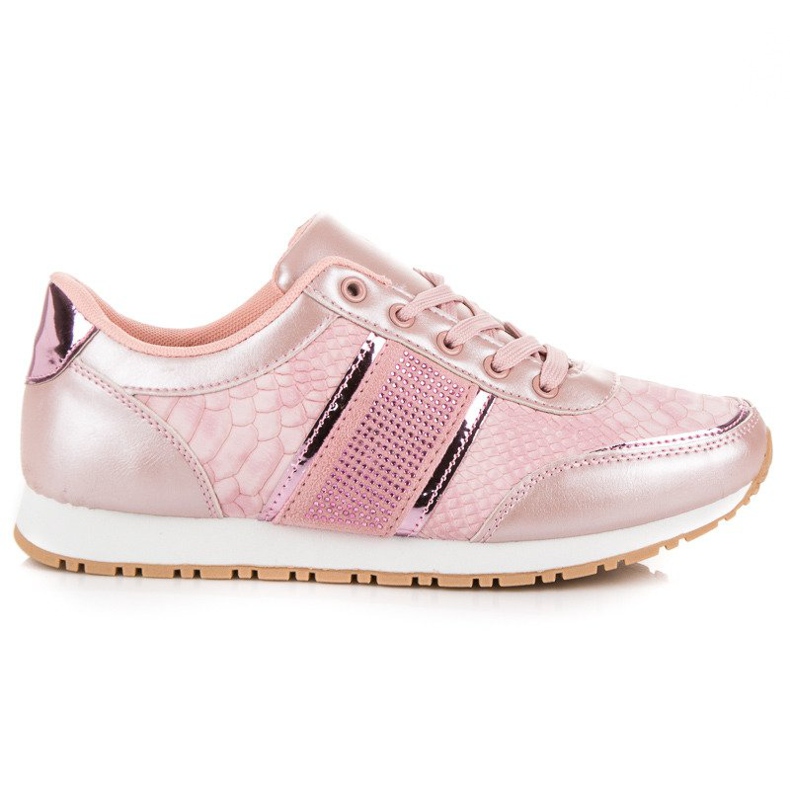 Rosa sneakers med djurtryck