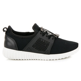 Svarta sneakers med passform