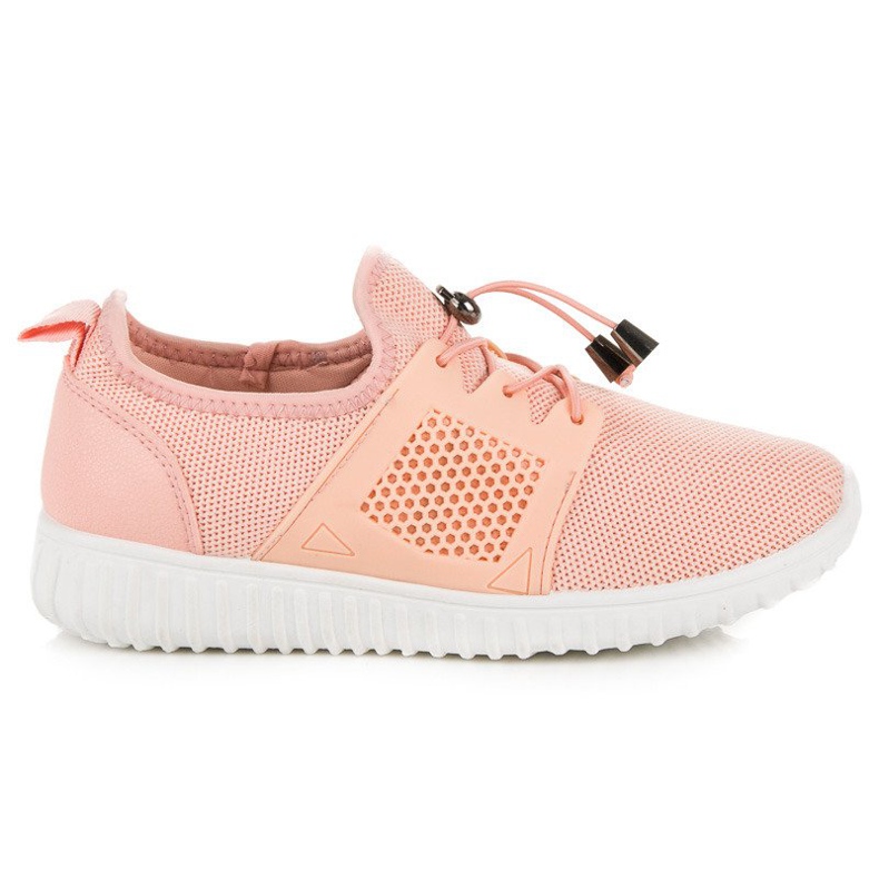 Laxsneakers med passform rosa