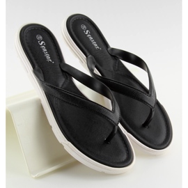 Svarta flip-flops för kvinnor svart CK41P Svart