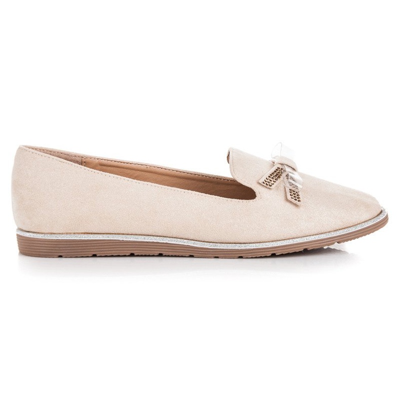 Anesia Paris Beige loafers i mocka