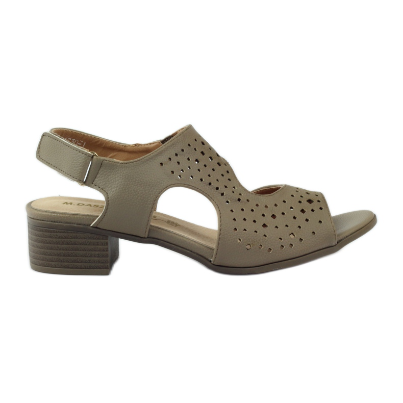 M.Daszyński Lädersandaler Daszyński beige