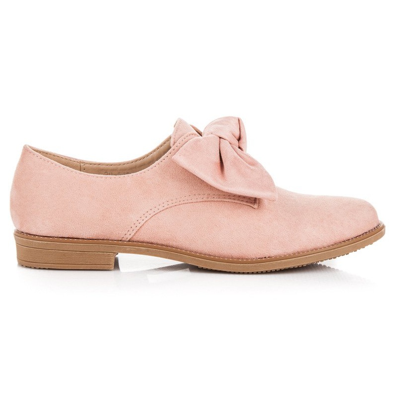 Bestelle Slip-on skor i mocka rosa
