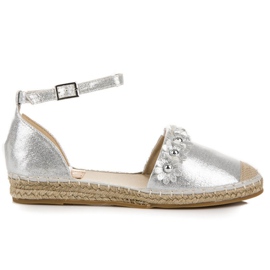 Anesia Paris Silver espadrillesandaler grå