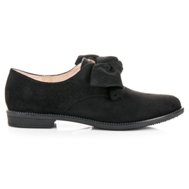 Bestelle Slip-on skor i mocka svart