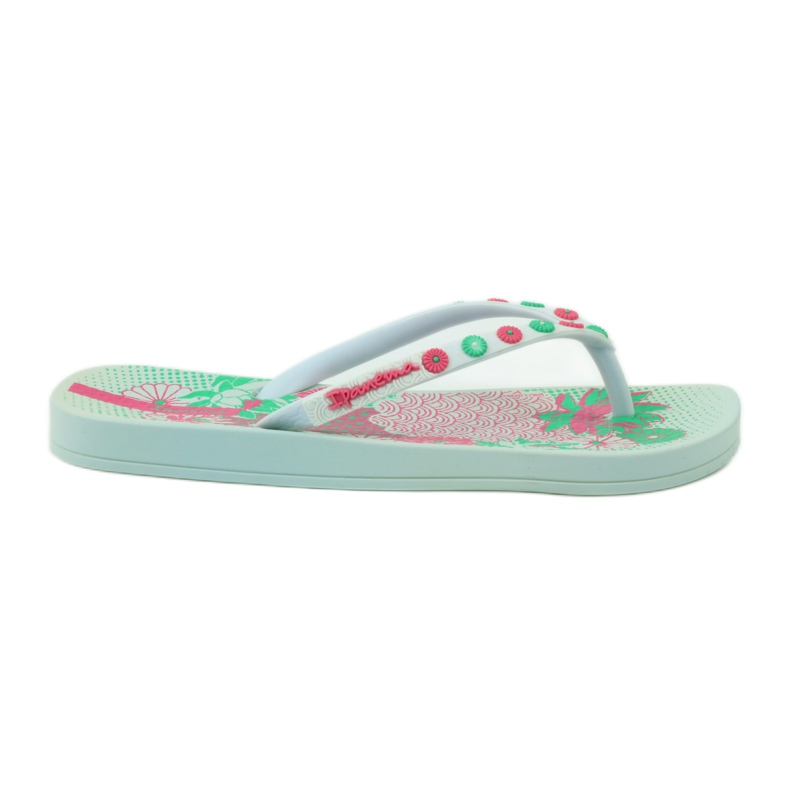 Ipanema 82387 blommiga flipflops rosa grön vit