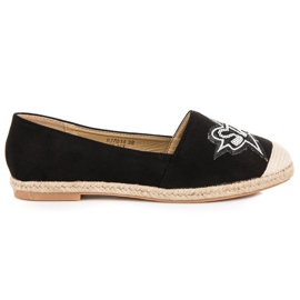 Sweet Shoes Svarta espadrillor i mocka