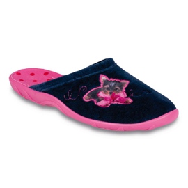 Befado färgade damskor pu 235D100 rosa marinblå