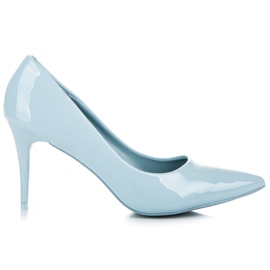 Comer Snygga lackade klackar blå