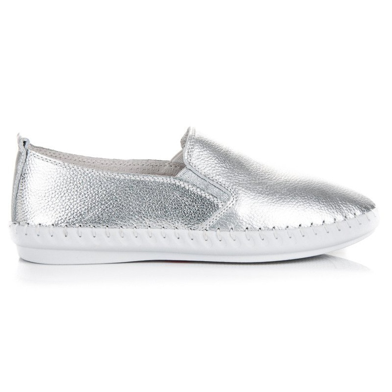 VINCEZA Silver Slipons grå