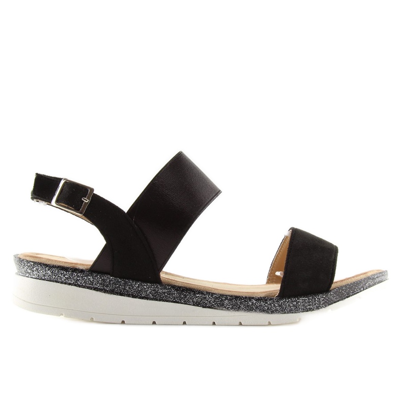 Svarta damsandaler A-04 svart