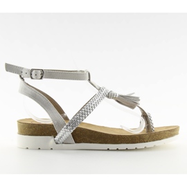 Silver flipflops K1717301 plata grå
