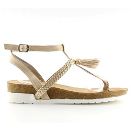 Gyllene flipflops K1717301 oro