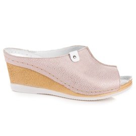 Vinceza Rosa wedge tofflor