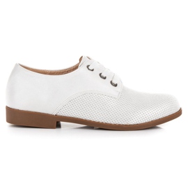 Renda Snygga skor på bindningen vit