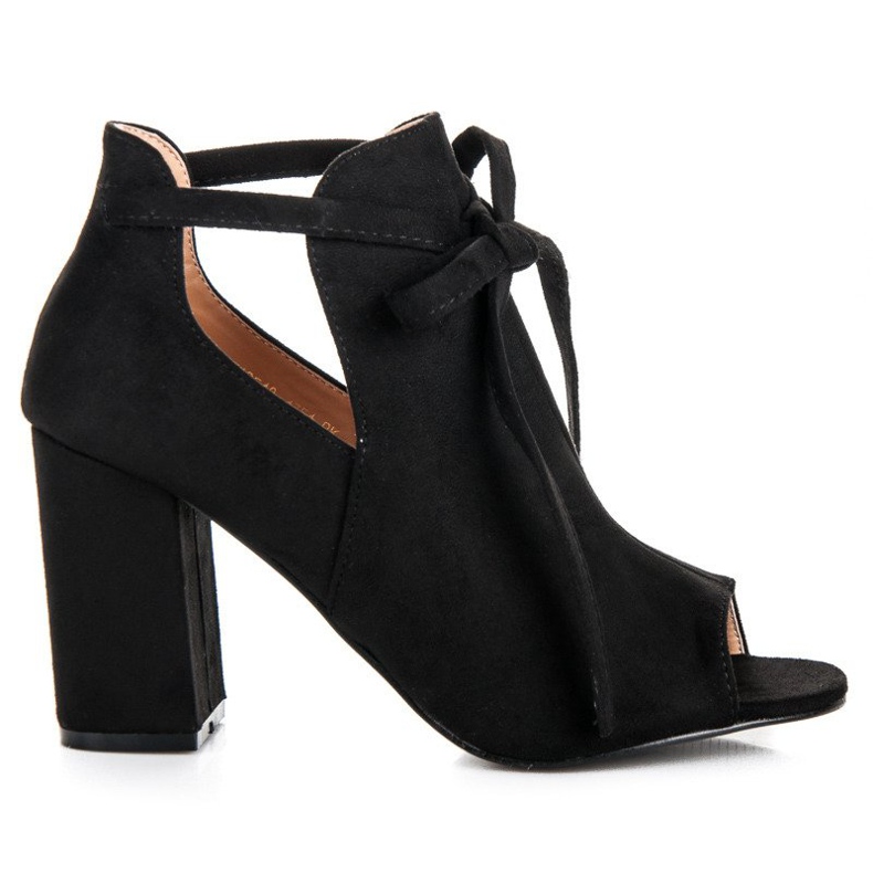 Vinceza-sandaler i mocka med snörning svart