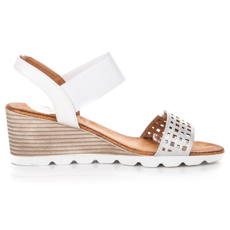 Sandaler med vinceza gummi vit