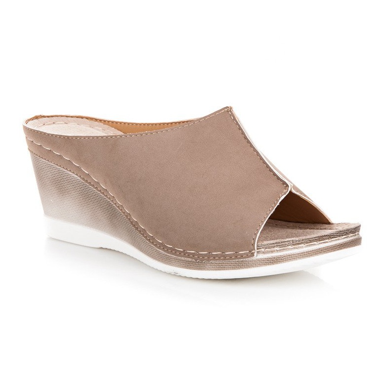 Vinceza sandaler med kil brun