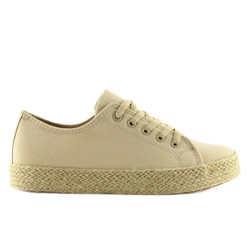 Espadrillor fullfärg beige K1830201 Beige