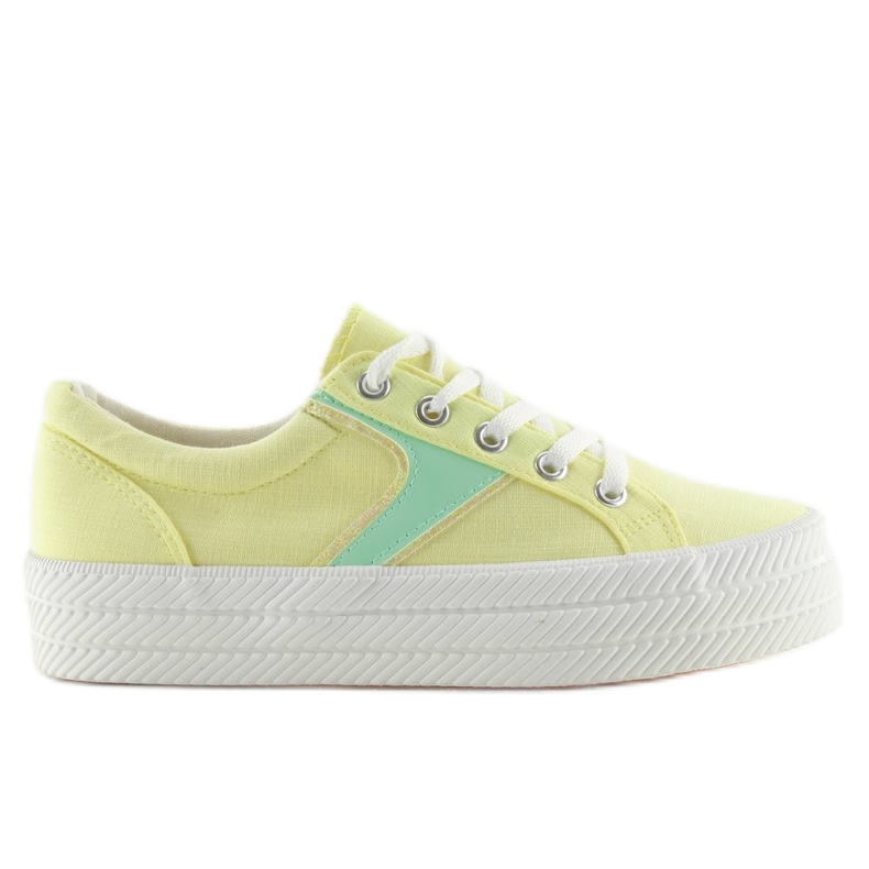 Gula K1831401 Amarillo sneakers med hög sula