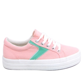 BM Rosa sneakers med hög sula K1831401 Rosa