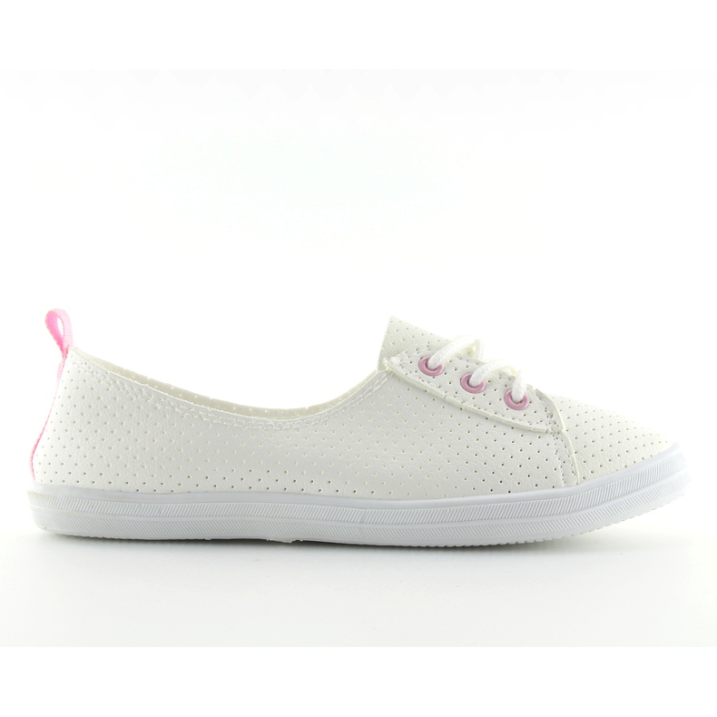 Vita sneakers för kvinnor L1832401 rosa