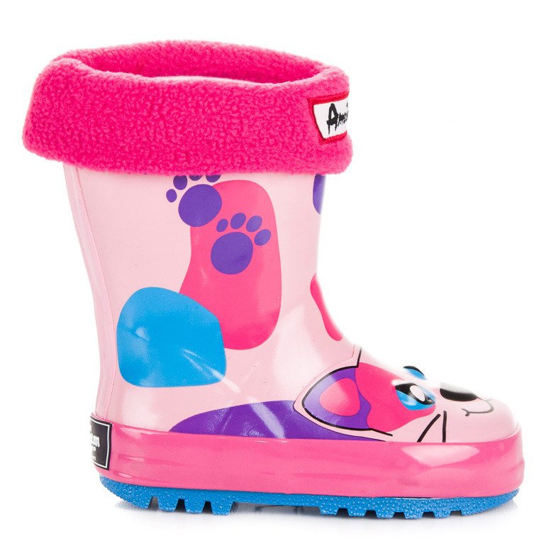 American Club Rosa Galoshes With American Kitten