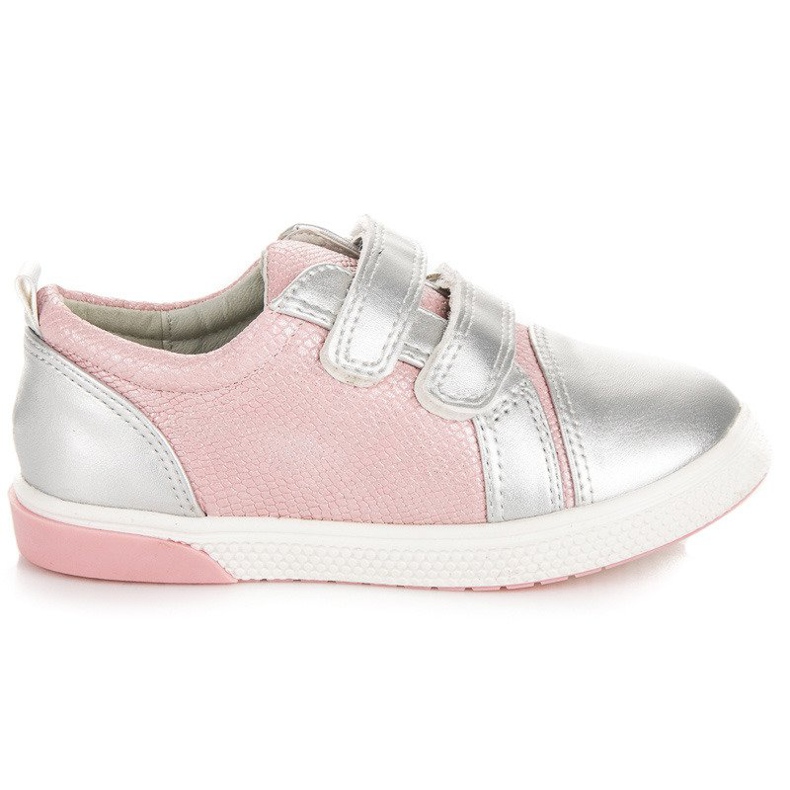 Velcro sneakers av VINCEZA rosa grå
