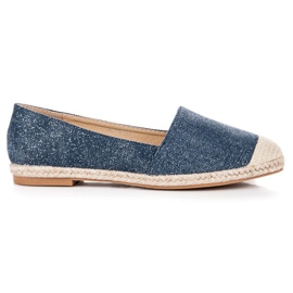 Bestelle Espadrillos med glitter blå